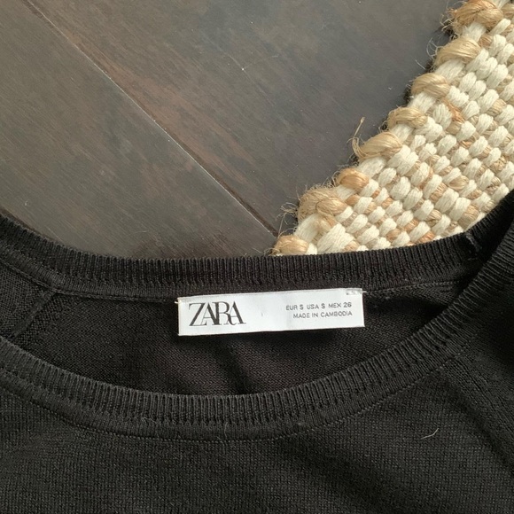 Zara Long Sleeve Top, Size S - Picture 2 of 2